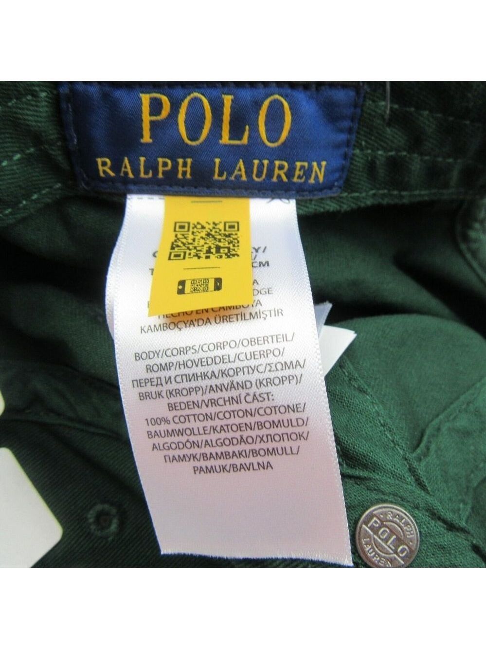 Polo Ralph Lauren Ralph's Coffee New York NYC Baseball Hat Cap Green NEW - Picture 12 of 13